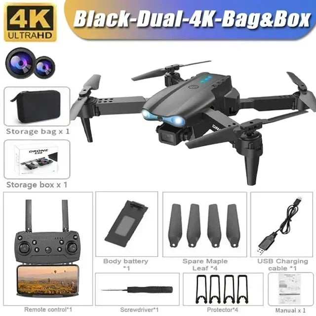 E99 Pro Drone With 4K Dual Camera Wifi Optical Flow And Obstacle Avoidance For Aerial Photography Quadcopter For Birthday Gift 