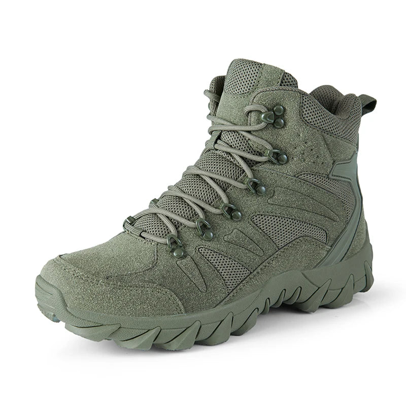 Upgraded Tactics Combat Training Boots Male Outdoors Camping Anti-wear Rapid Response Hiking Shoes Fishing Hunting Sneakers Men