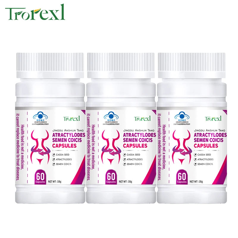 Natural Cassia Seed & Coix Seed Pills, Detox Slim, Metabolism Booster, Burn Fat, 100% Herbal, Vegan & NO SIDE EFFECT Weight Loss