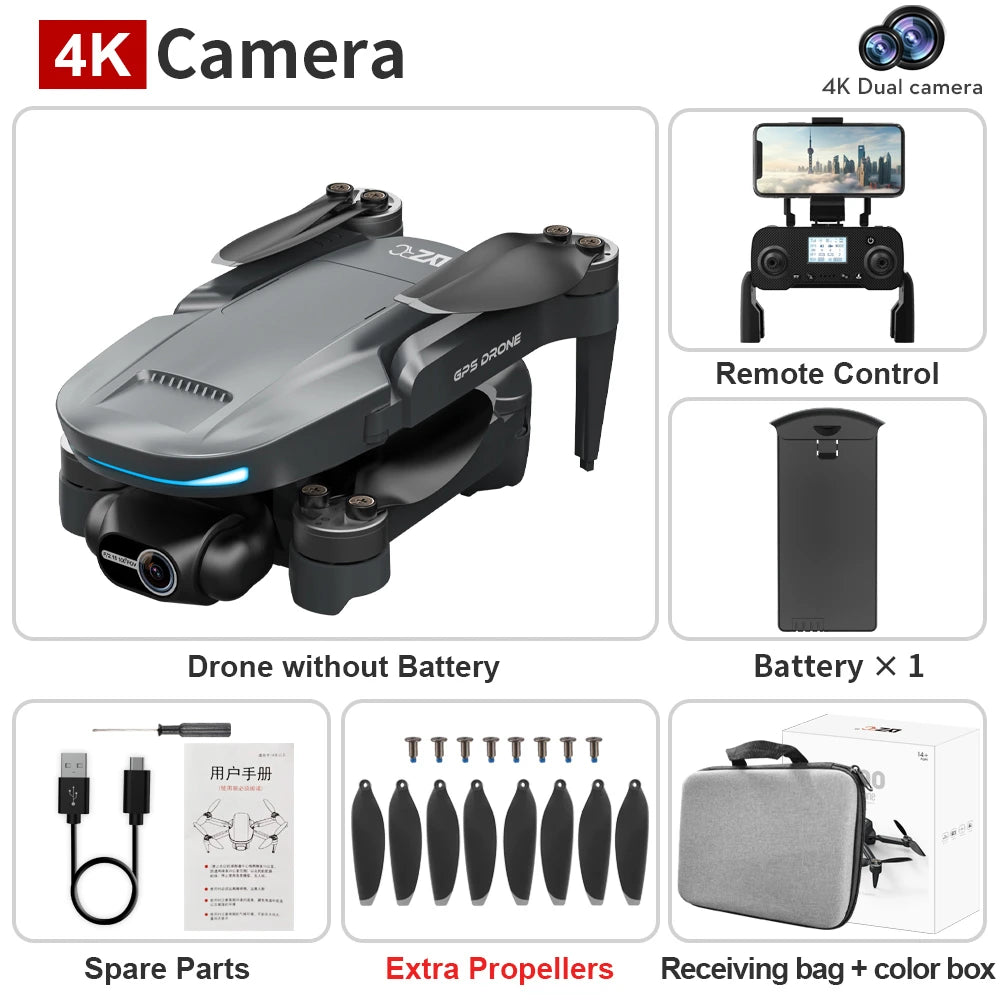 L200 PRO MAX Drone 4K HD Profesional GPS Brushless MotorQuadcopter 2-Axis Gimbal FPV 360° laser Obstacle Avoidance RC Drone