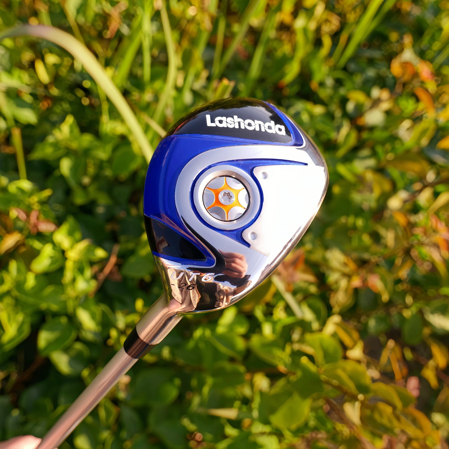 Golf Club Lashonda Hybrid/Utility Wood SR Flex Carbon Shaft, Stainless Steel Head Low and Deep Center of Gravity, High Forgi