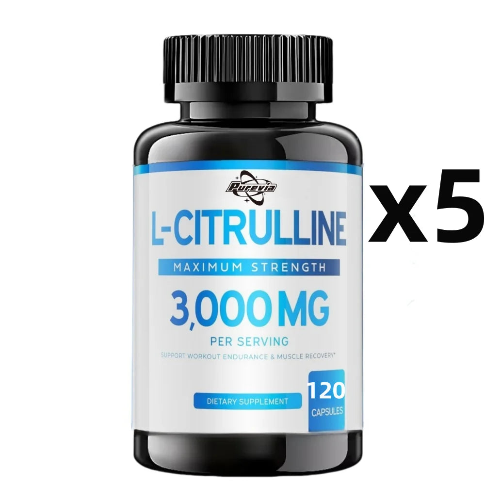 L Citrulline 3000mg Supplement ( Capsules) Support L Arginine & Nitric Oxide Pills - L-citrulline For Men &