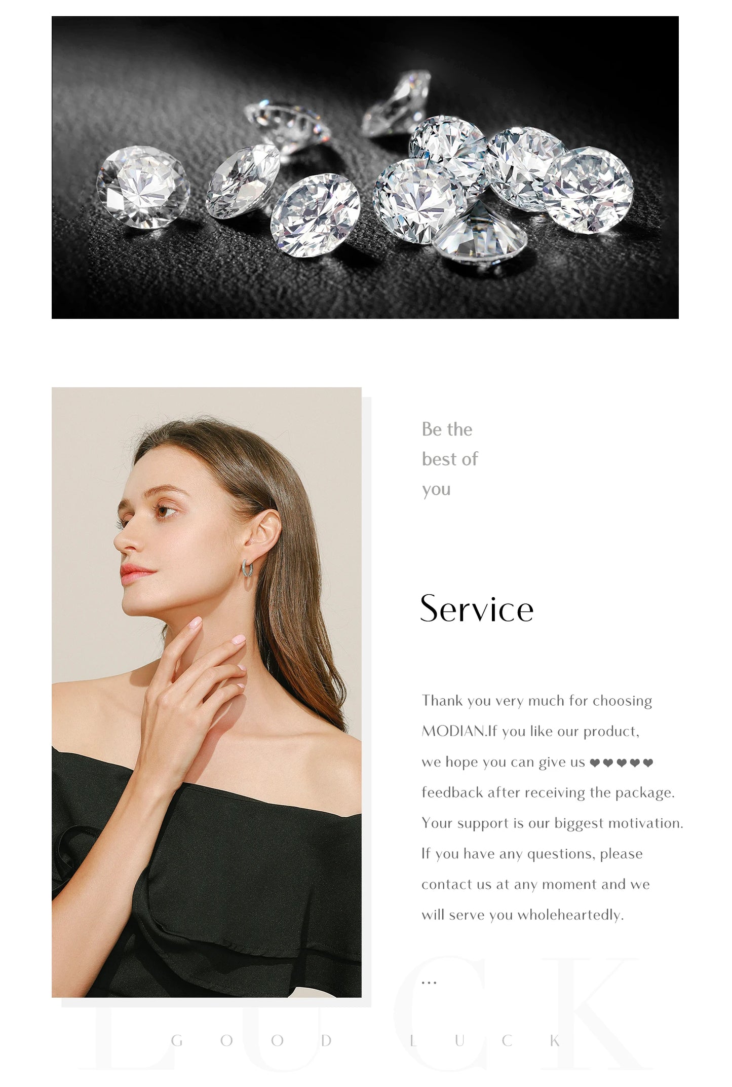 MODIAN 1CT Multicolor Round Moissanite Necklaces 925 Sterling Silver Luxury Classic Pendant Necklace For Women Fine Jewelry
