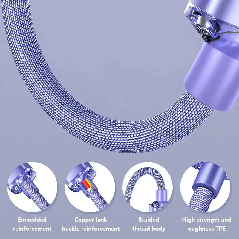 120W Super Fast 6A Type-C Charging Data Cable
