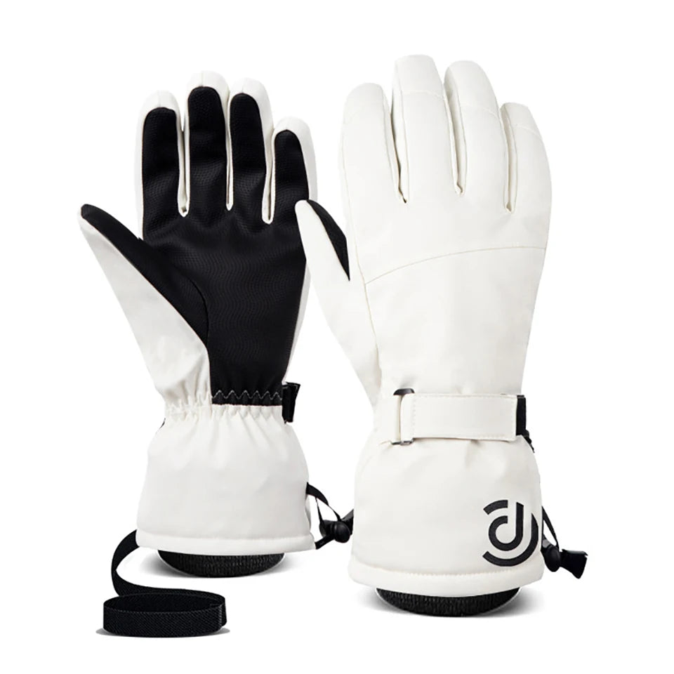 Winter Ski Gloves Waterproof and Breathable Snow Hand Warming Gloves Cold Weathe Wrist Guard Riding Touch-Screen Work Gloves