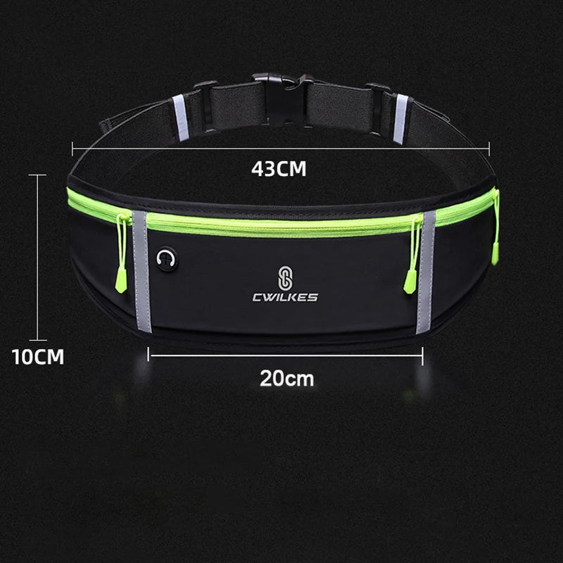 Sports Fanny Pack Women Running Belt Waist Bag Men Waterproof Gym Phone Pouch Banana Bags Run Accessories