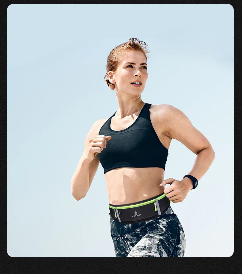 Sports Fanny Pack Women Running Belt Waist Bag Men Waterproof Gym Phone Pouch Banana Bags Run Accessories