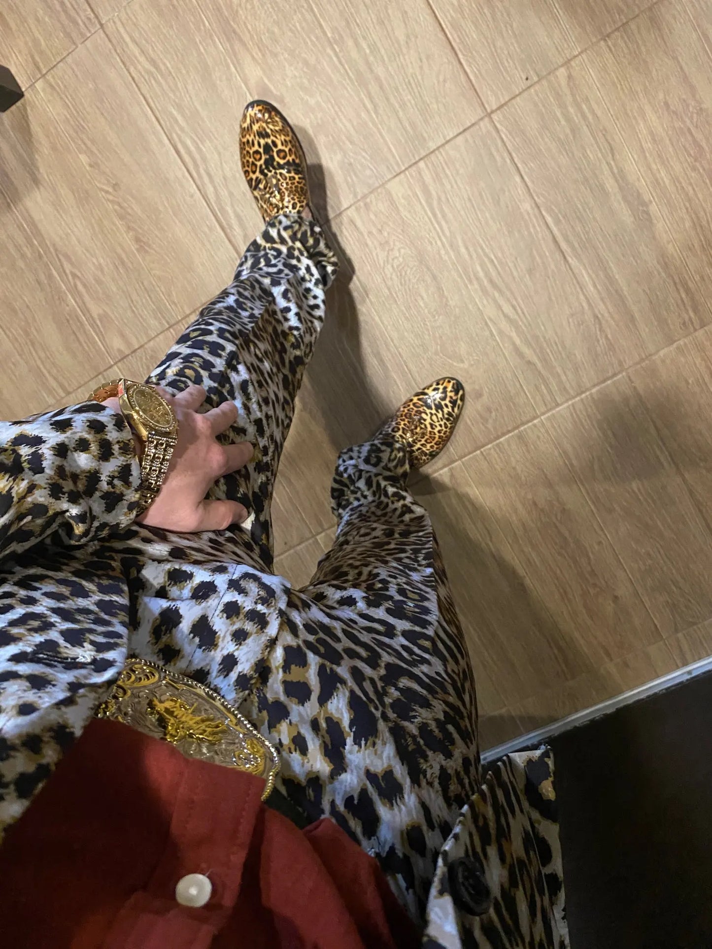 Hot Sale Leopard Print Men Suit Blazer Set With Pants 2025 Safari Suits For Men Performance DJ Jacket Luxury Singer Star Coat