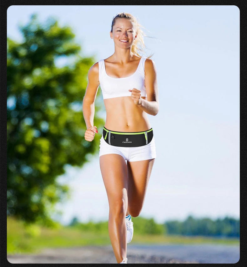 Sports Fanny Pack Women Running Belt Waist Bag Men Waterproof Gym Phone Pouch Banana Bags Run Accessories