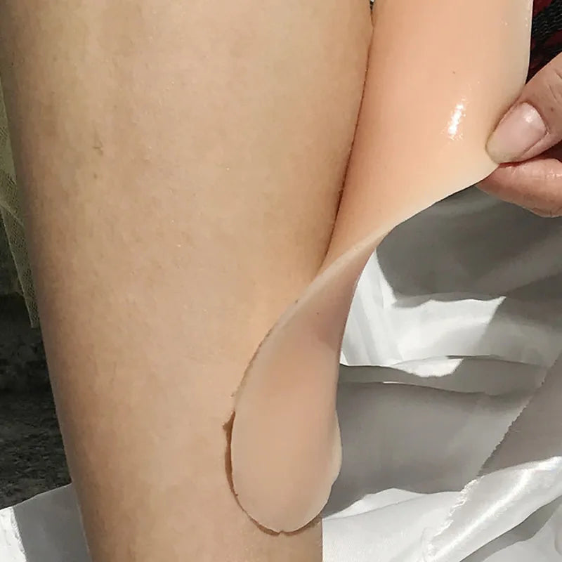 Leg Correctors Silicone Leg Onlays Soft Self-Adhesive for Crooked or Thin Legs Including stretch leg sleeves Style Accessory