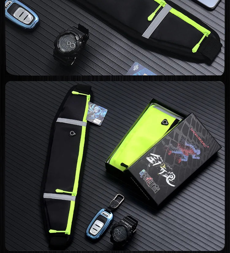 Sports Fanny Pack Women Running Belt Waist Bag Men Waterproof Gym Phone Pouch Banana Bags Run Accessories