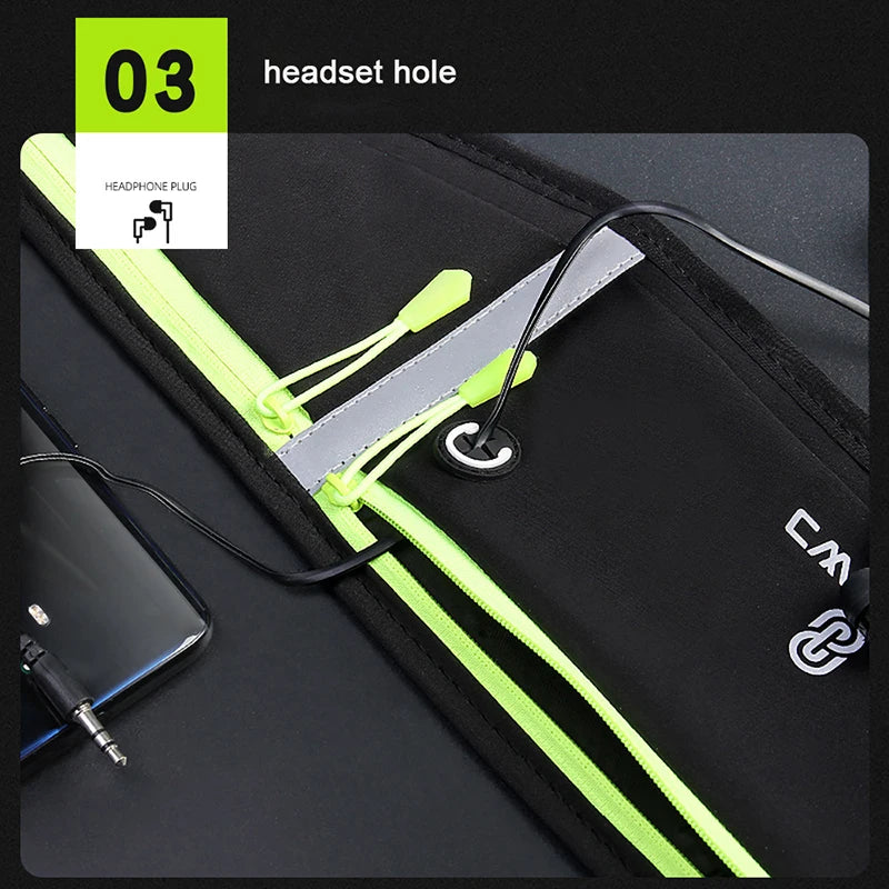 Sports Fanny Pack Women Running Belt Waist Bag Men Waterproof Gym Phone Pouch Banana Bags Run Accessories