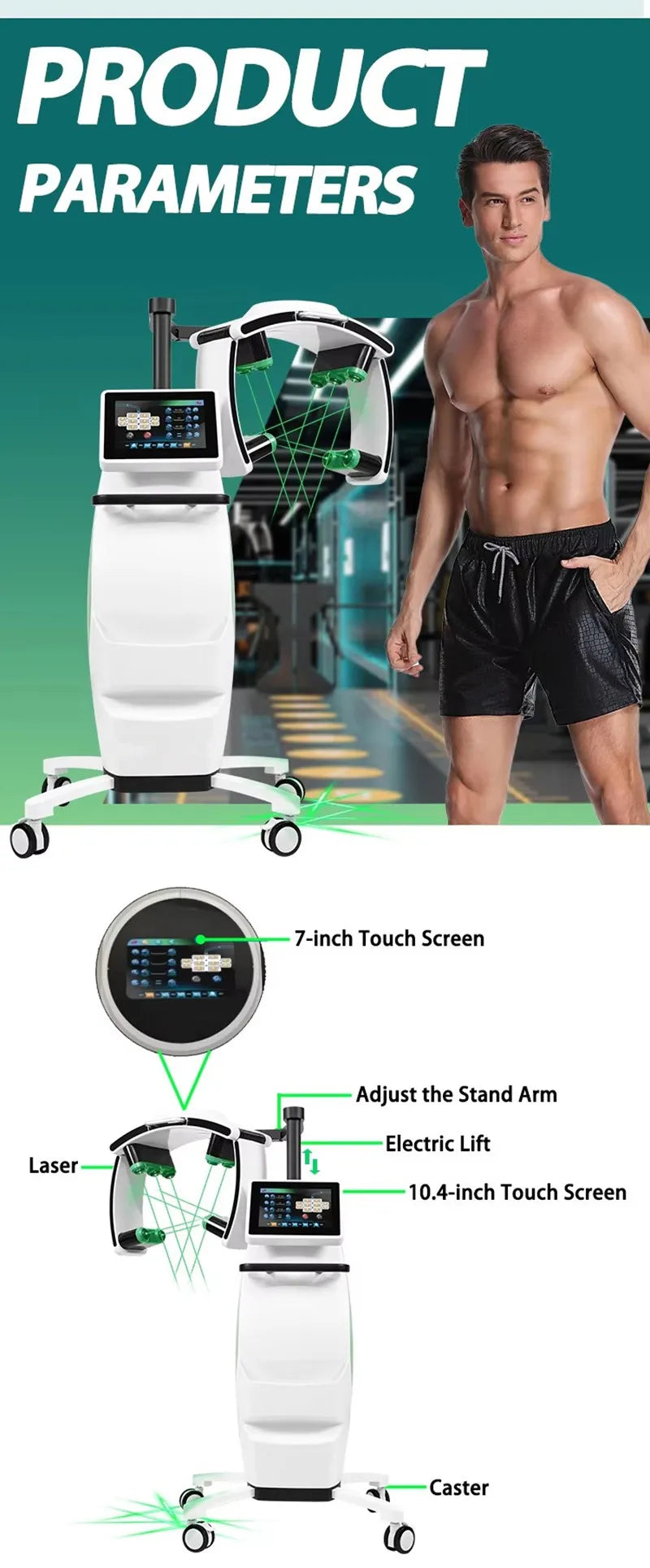 10D Master Non-invasive Weight Loss Slimming Machine Cellulite Fat Reduction Body Shape Pain Relief Physiotherapy