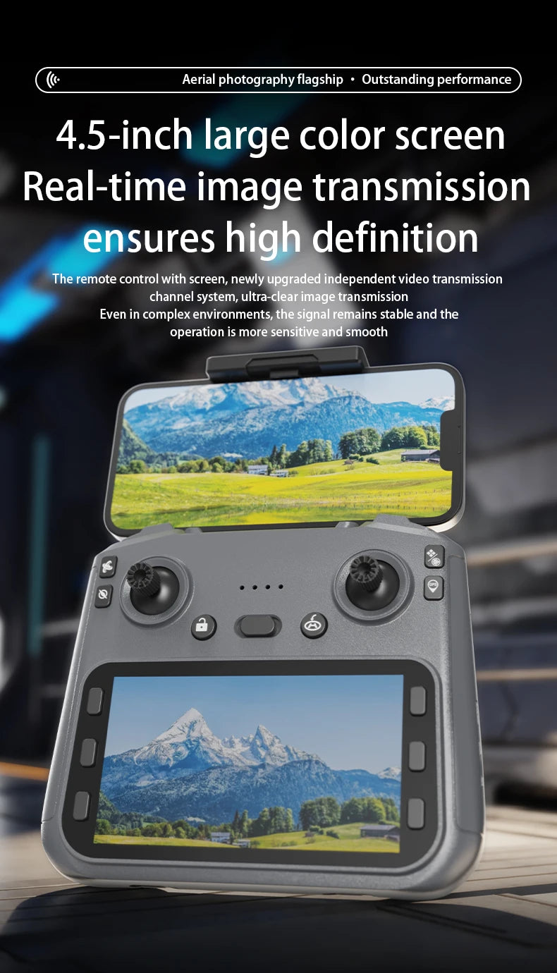 L600 PRO MAX Drone 8K Professional HD Camera 3-axis gimbal 5G WIFI FPV Obstacle Avoidance Brushless Large Screen Quadcopter Toys