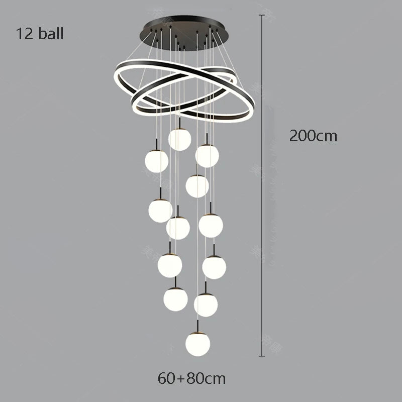 Home decoration - Hall chandelier, Dining room chandelier - Staircase chandelier, Indoor lighting equipment, Ceiling lights, Ele