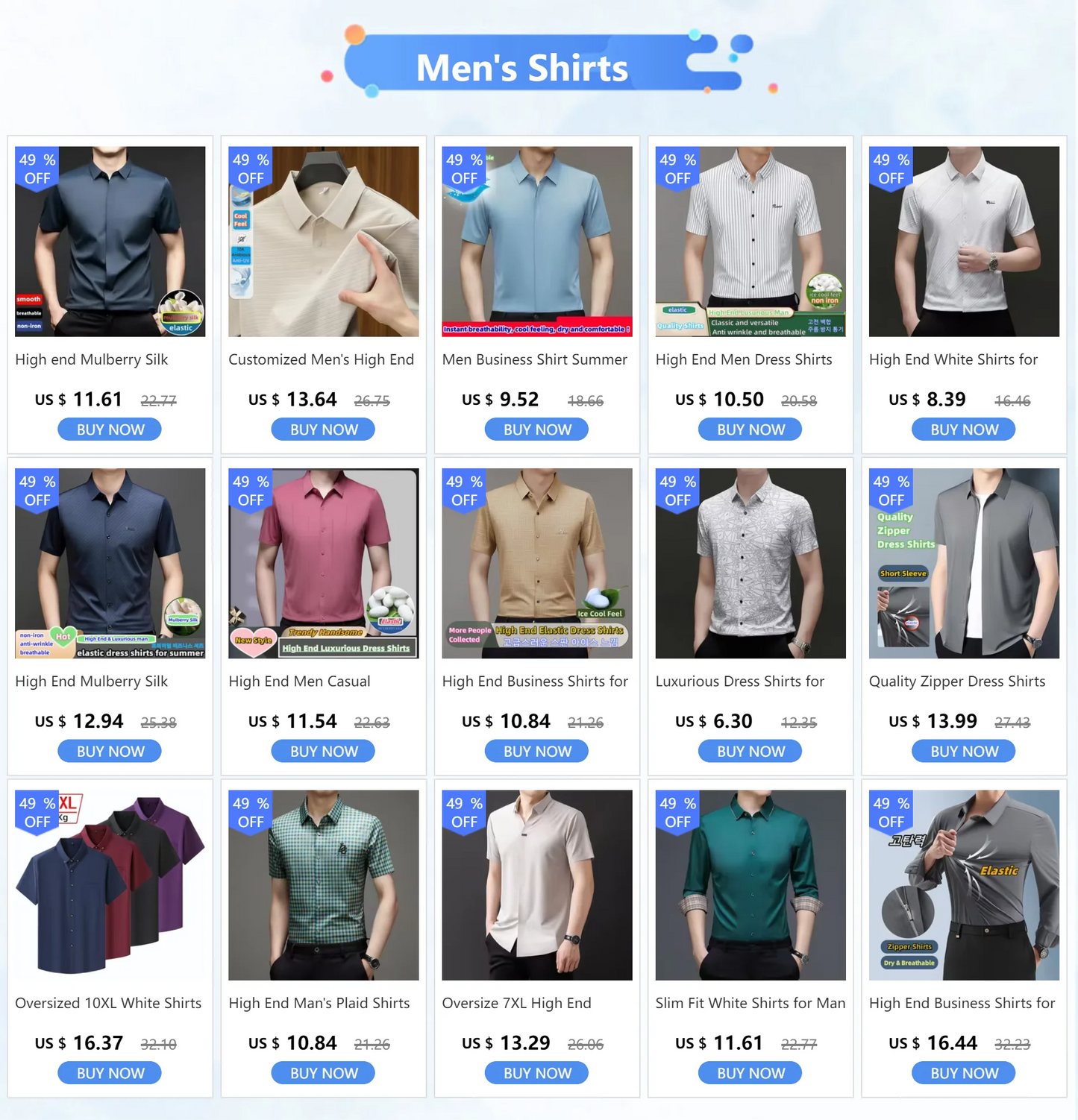 High End Man's Plaid Shirts Non-iron Business Fashion Leisure Tops Luxurious Male Short Sleeve Summer Quality Thin Shirt for Men