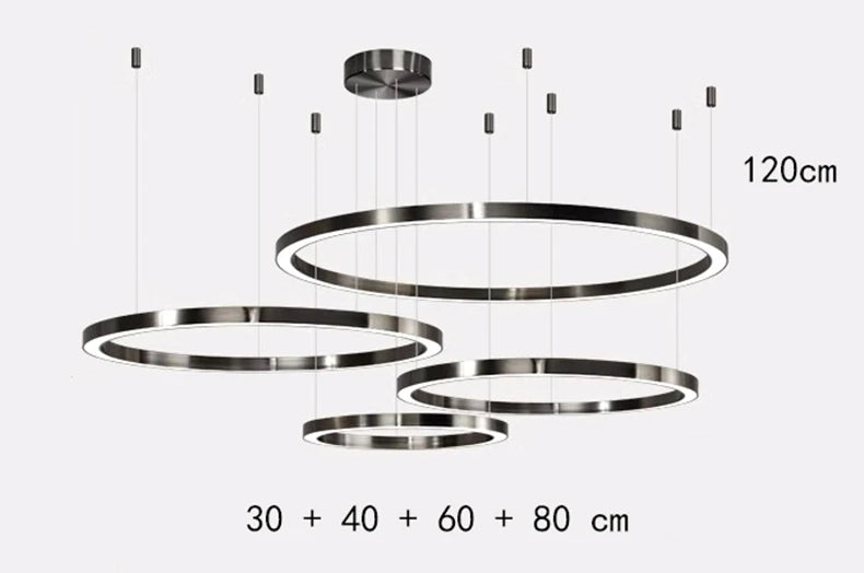 Modern home decor ring led lights pendant light lamps for living room Chandeliers for dining room hanging light indoor lighting