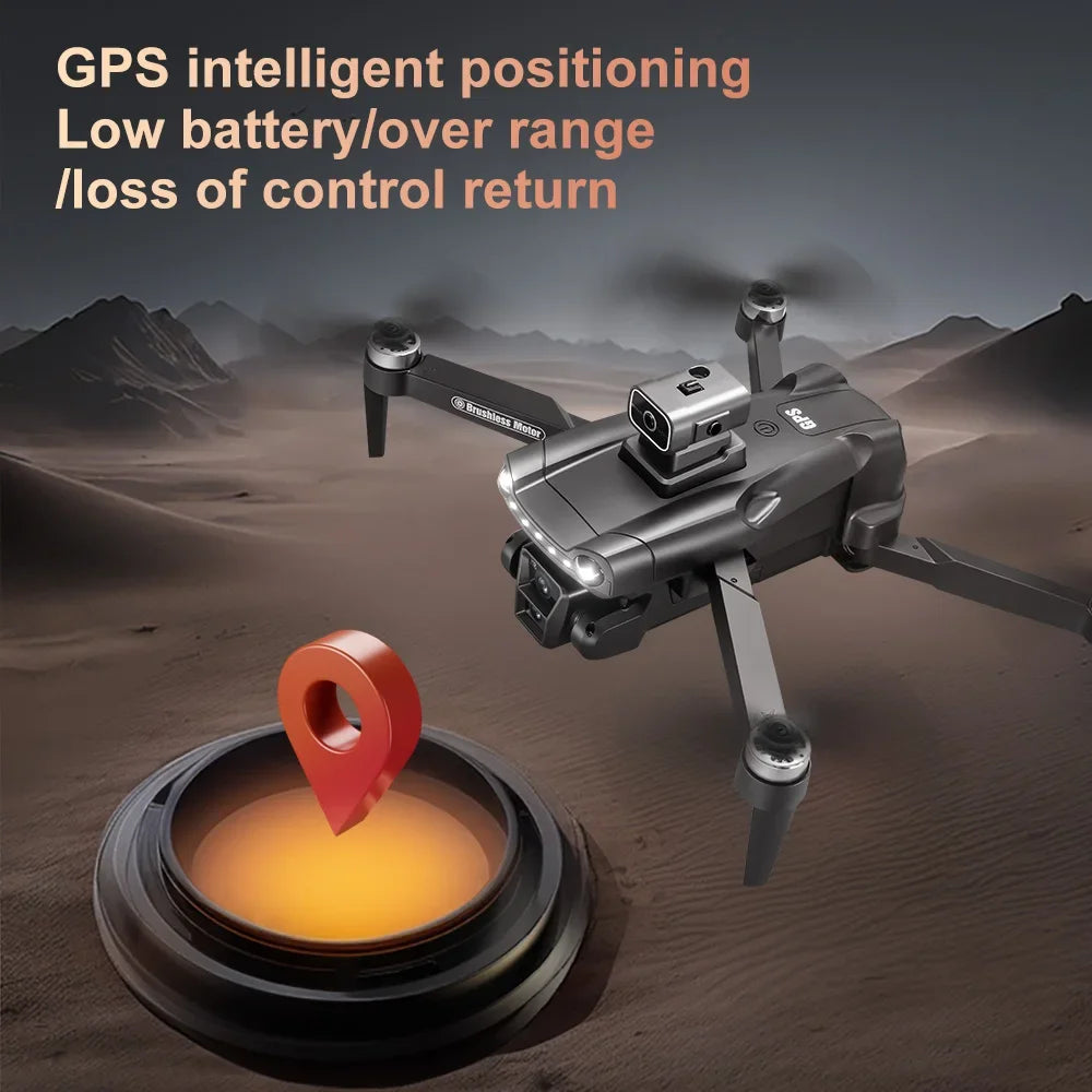 Original V198MAX GPS Return Drone 5G 8K HD Dual Camera Dron Remote With Screen Laser Obstacle Avoidance Drone RC Toys Gifts FPV