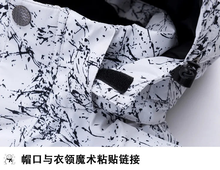 -30 Degrees Winter Thermal Warm Ski Jacket Women Waterproof Windproof Snowboard Coat Snow Costumes Female Skiing Suit 10 Colors