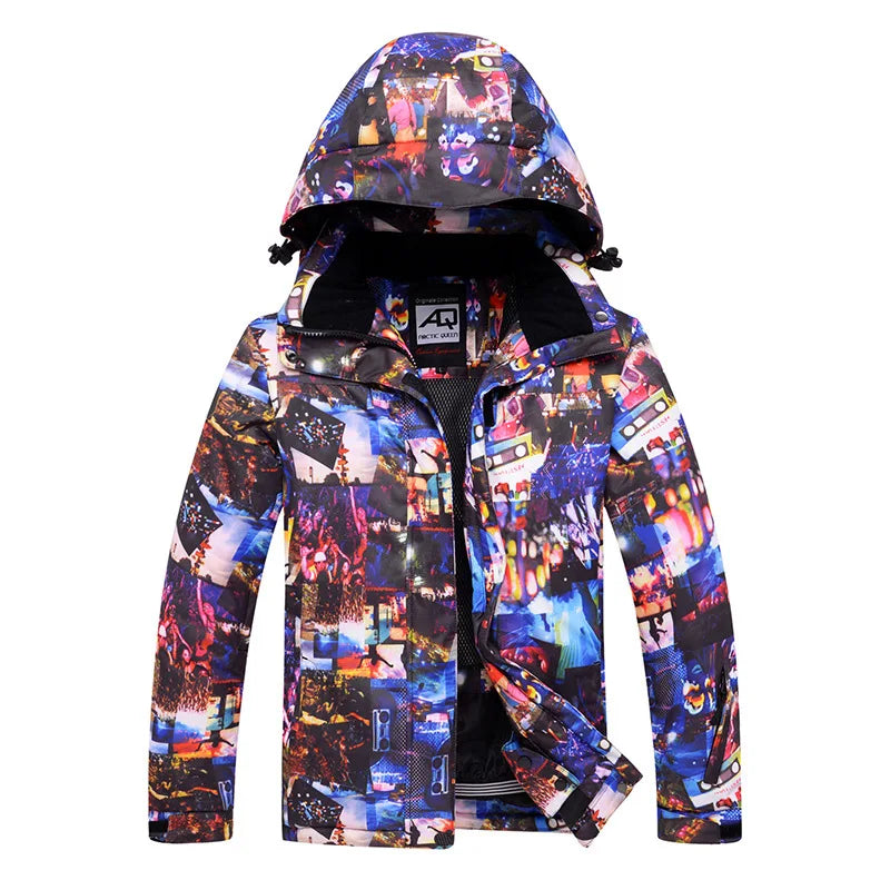 -30 Degrees Winter Thermal Warm Ski Jacket Women Waterproof Windproof Snowboard Coat Snow Costumes Female Skiing Suit 10 Colors