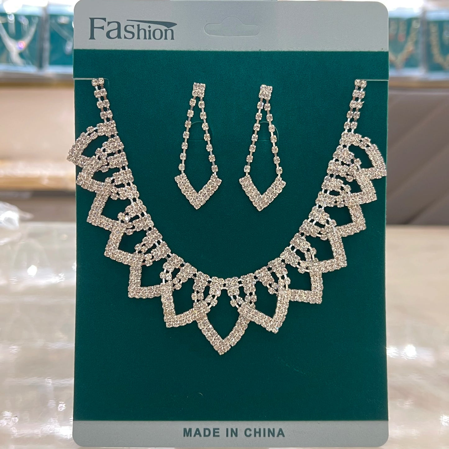 Women's Design Geometric Necklace Earrings Bracelet Ring Jewelry Set Wedding Banquet Party Holiday Gift