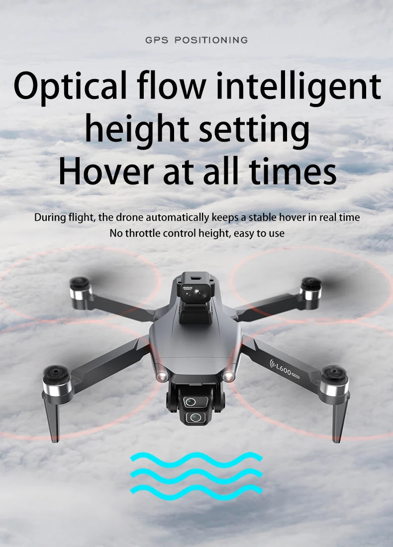 New L600-1 GPS Drone Professional 8K Camera Aerial FPV Brushless Avoiding Obstacle with Large Screen Remote Control Folding Dron
