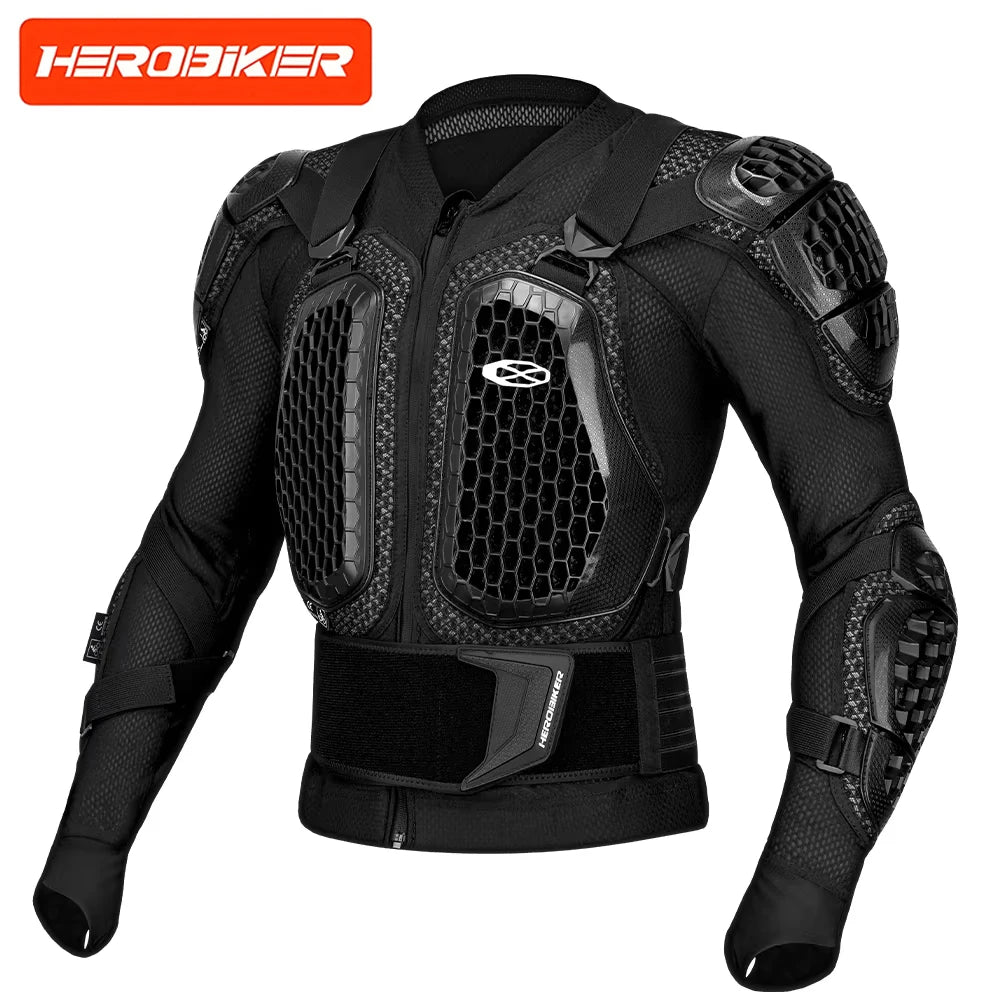 New Motocross Armor Jacket Off-Road Motorcycle Protection Gear Anti Crash Chest Back Padding Motorbike Jacket Pants CE Certified