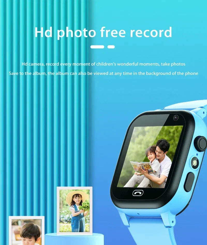 Lenovo Kids Smartwatch 4G Wifi GPS SOS Location Video Call Analogue Card Waterproof Watch Camera Boys Girls Upgrade New Watch