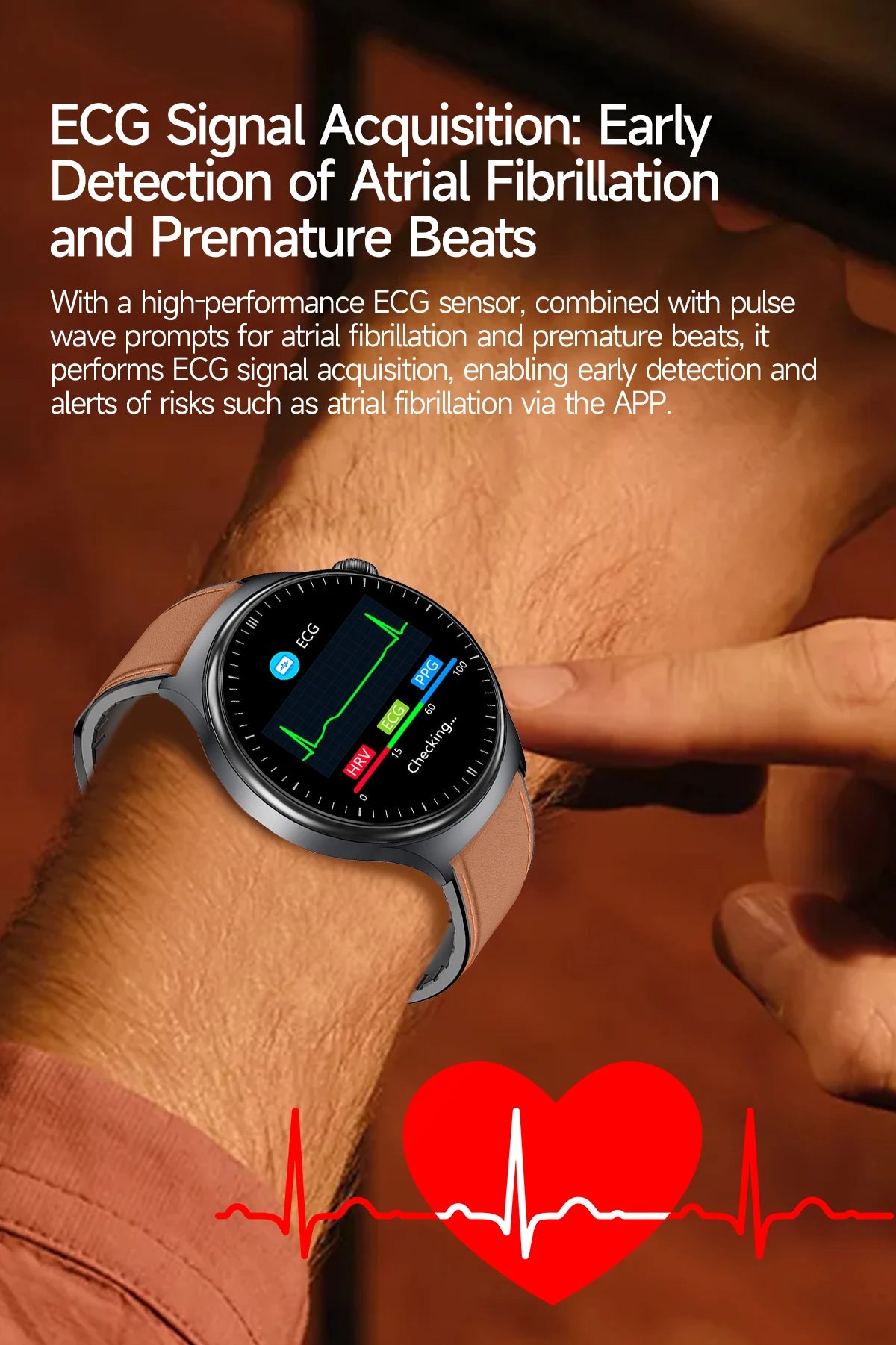 Nursing Grade Health Smartwatches For Men Women Precision Detection Heart Rate Blood Fats Uric Acid Blood Pressure ECG Smart Wat