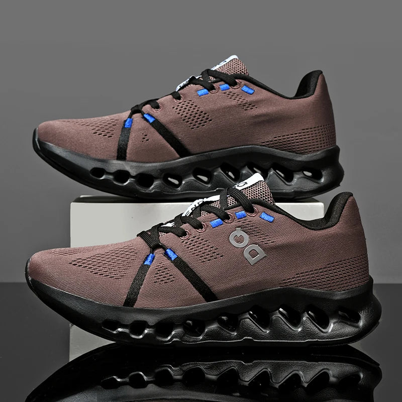 Men Casual Sports Running Shoes Marathon Air Cushion Breathable Lightweight Men Comfortable Athletic Nonskid Sneakers Outdoor