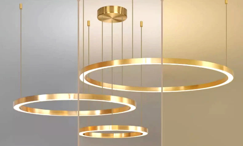 Modern home decor ring led lights pendant light lamps for living room Chandeliers for dining room hanging light indoor lighting