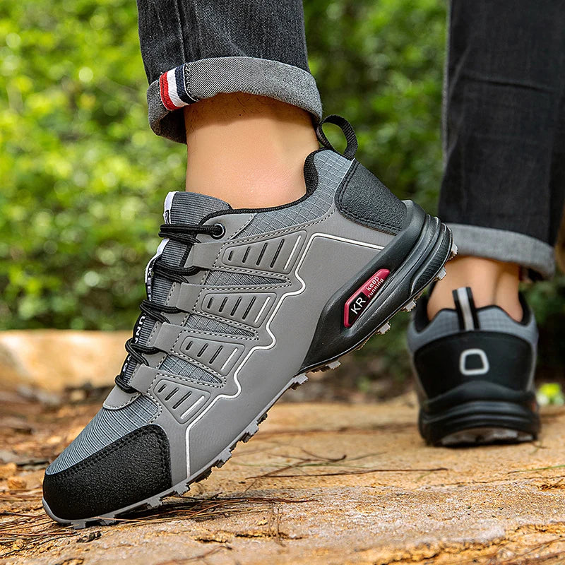 Men‘s Hiking Shoes Waterproof Outdoor Trainers Lace-up Climbing Trekking Sneakers Mountain Hunting Tactical Boots Cycle Shoes