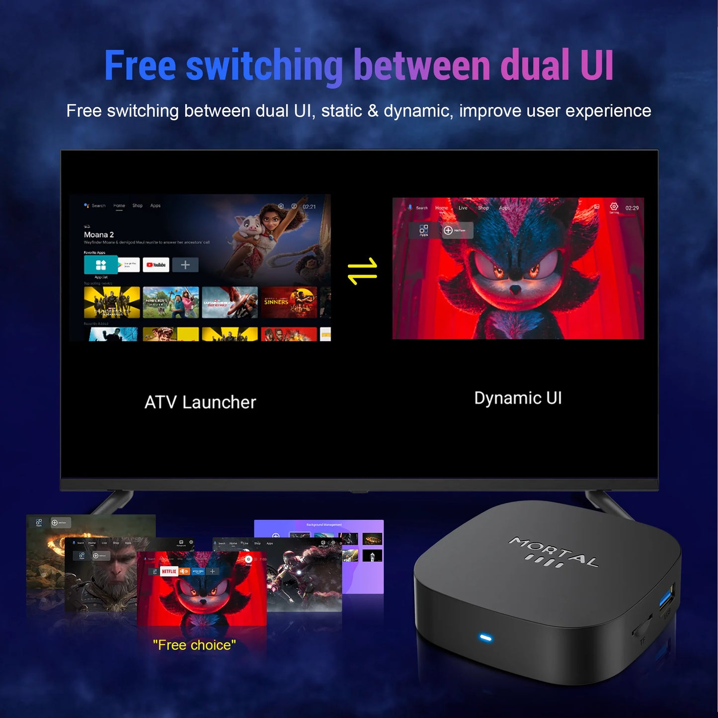 2025 New Android TV Box T1+ Rockchip RK3518 Android 16 8GB RAM 128GB ROM WiFi 6 BT 5.4 Dual UI 8K Ultra HD Smart Media Player