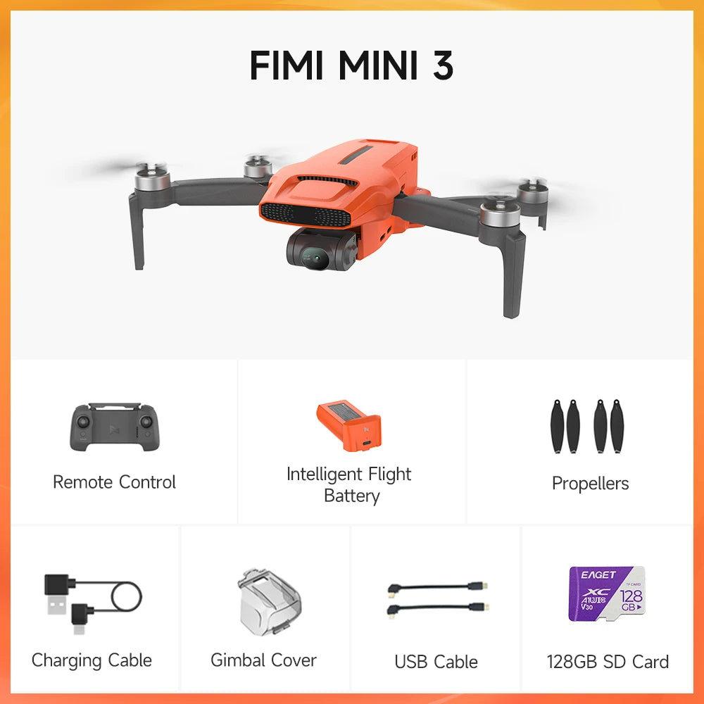 FIMI MINI 3 SE new drone 4K 30fps 9km range Hybrid 3-axis Gimbal 249g Ultralight design 12MP smart tracking mini pro gps drone
