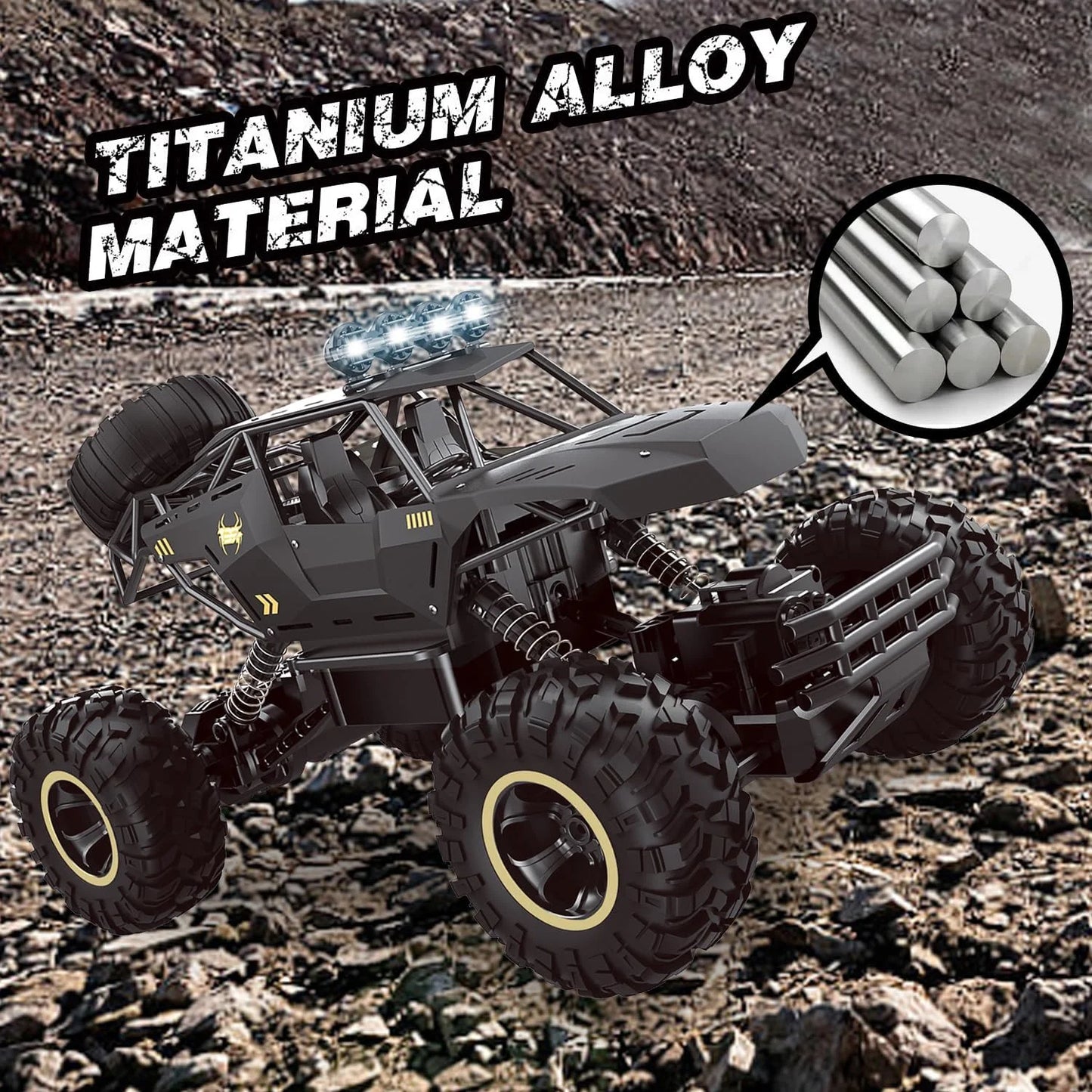 RC Off road Truck 1:12/16 4WD RTR Durable Beginner All Terrain RC Cars High Speed 20Km/h Remote Control Monster Truck Gifts Toys