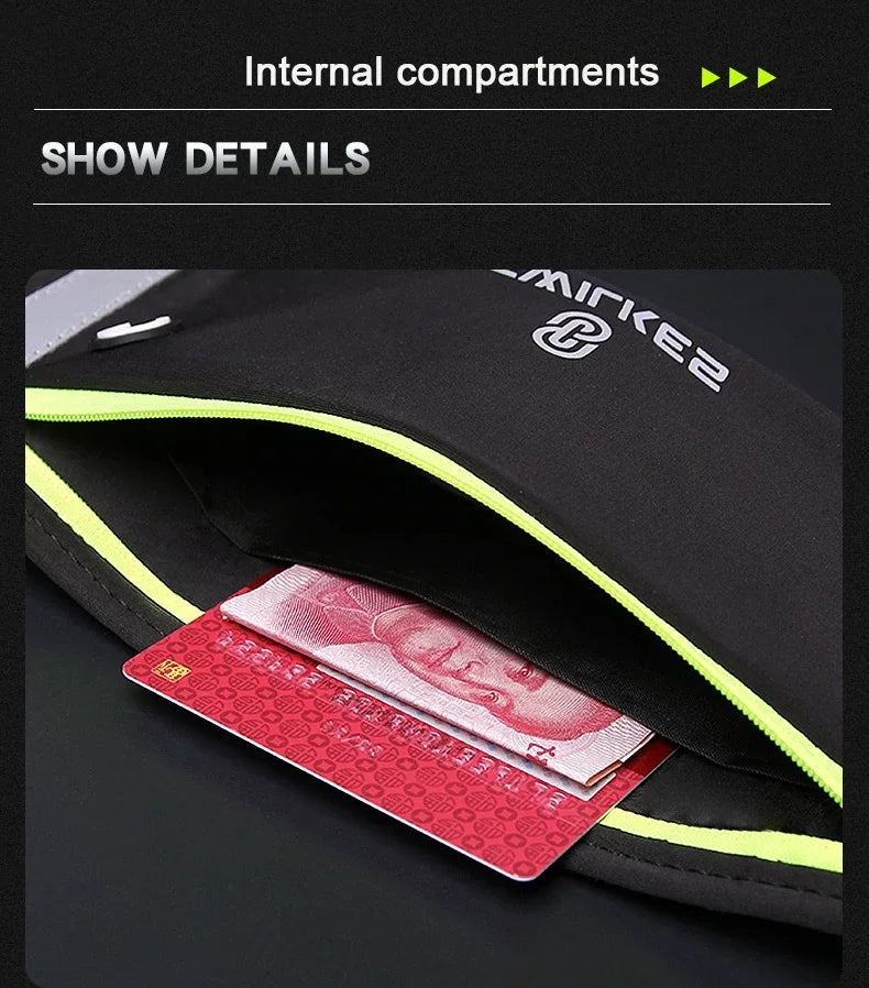 Sports Fanny Pack Women Running Belt Waist Bag Men Waterproof Gym Phone Pouch Banana Bags Run Accessories