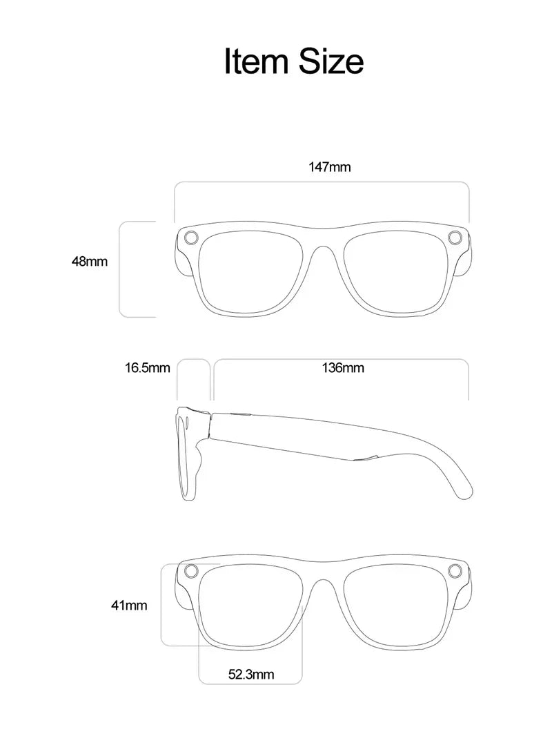 Lenovo 8K HD AI Smart Photochromic Glasses 4K Multifunctional Camera Bluetooth Call Voice Assistant Music Player Translate