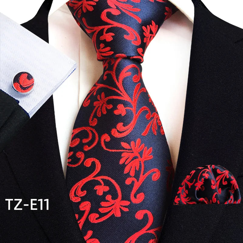 Luxury Men Tie Gold Paisley Necktie Set For Man Brand Business Daily Wear Gift Fit Wedding Workplace Suit Accessories Wholesale
