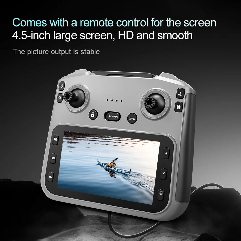 V168 MAX GPS Drone Professional 8K Camera Aerial FPV Brushless Avoiding Obstacle with Large Screen Remote Control Folding Drones