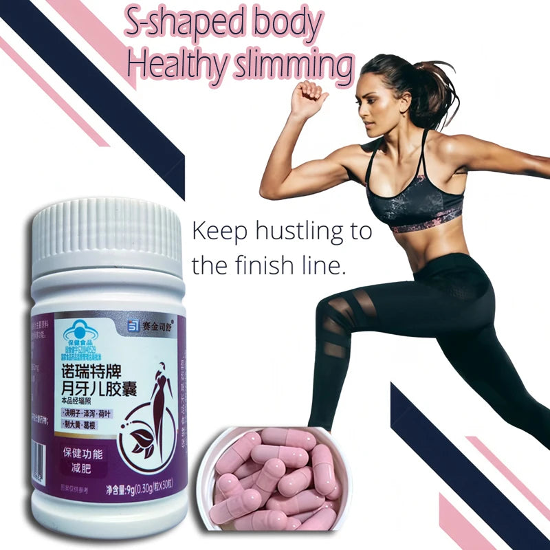 100% Herbal Natural Cassia Seed & Alisma Pills, Detox Slim, Metabolism Booster, Burn Fat,  Vegan & NO SIDE EFFECT