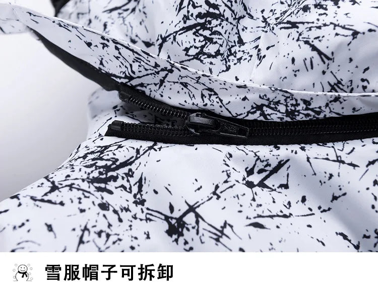 -30 Degrees Winter Thermal Warm Ski Jacket Women Waterproof Windproof Snowboard Coat Snow Costumes Female Skiing Suit 10 Colors