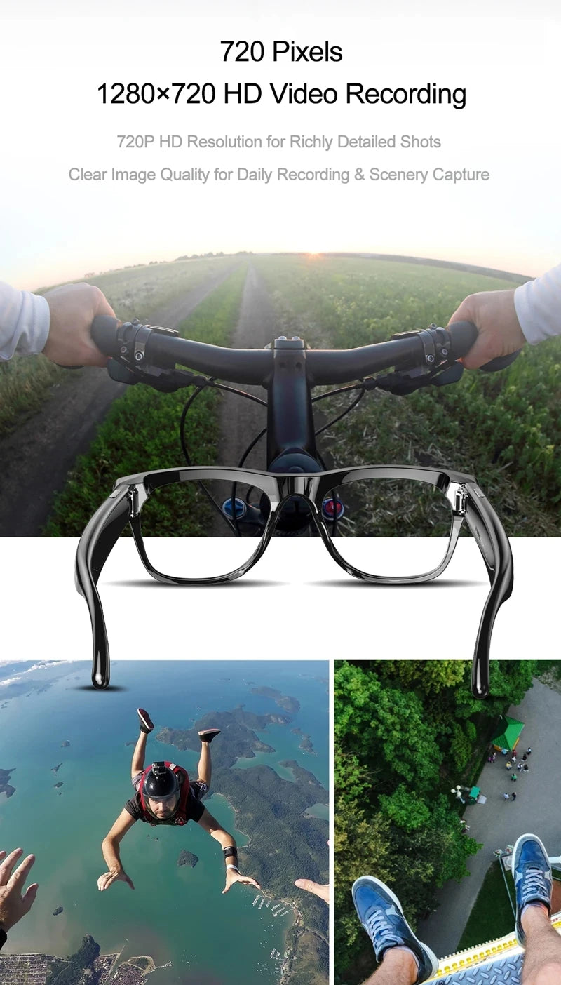 6K HD AI Smart Glasses Photochromic Multifunction Bluetooth Calling Voice Assistant Music Player Translate Camera Glasses 2025