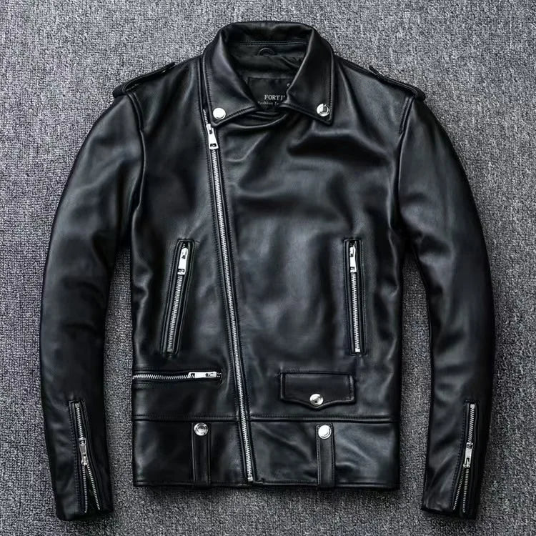 Men's PU Motorcycle Leather Jacket Thickened Autumn New Style Casual Versatile Slim Fit Large Size Men's Leather Jacket