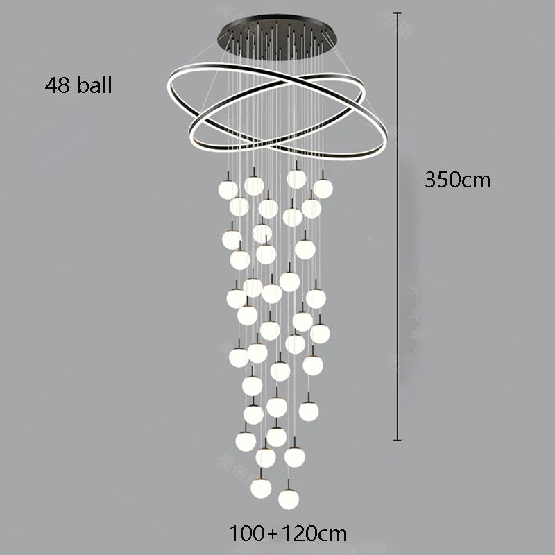 Home decoration - Hall chandelier, Dining room chandelier - Staircase chandelier, Indoor lighting equipment, Ceiling lights, Ele