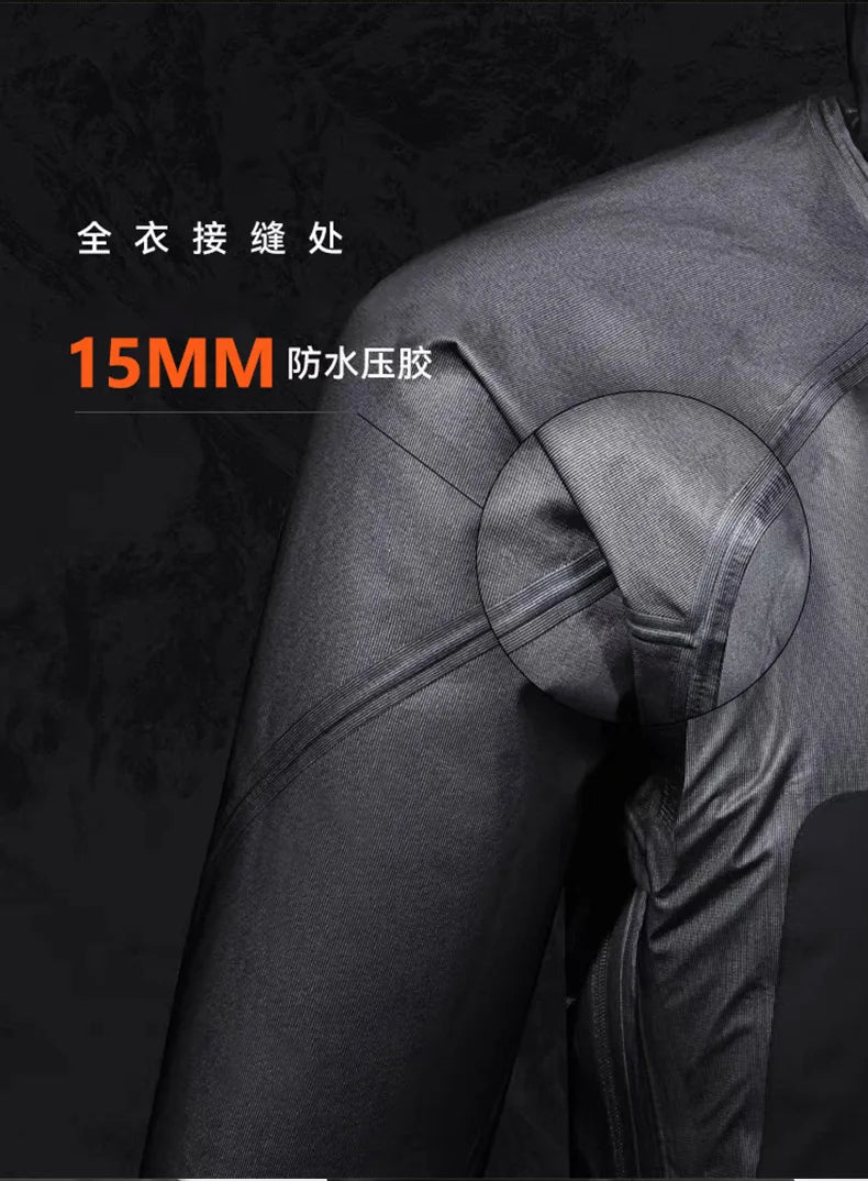 All-Weather Waterproof Hiking Jacket, High Breathability Mountaineering Coat for Men & Women