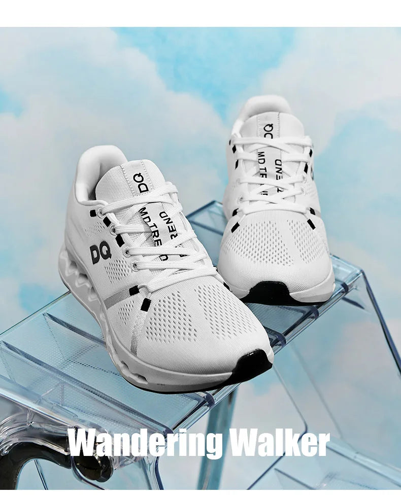 Men Casual Sports Running Shoes Marathon Air Cushion Breathable Lightweight Men Comfortable Athletic Nonskid Sneakers Outdoor