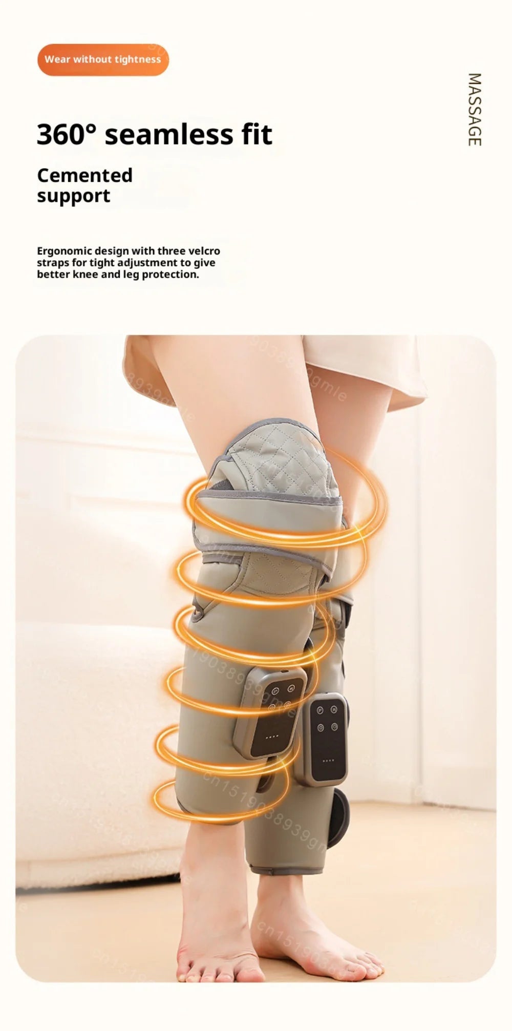 Electric Leg Massager Athletes Heating Muscle Relaxation Foot Leg Recovery Massage Machine Promotes Blood Circulation Tools