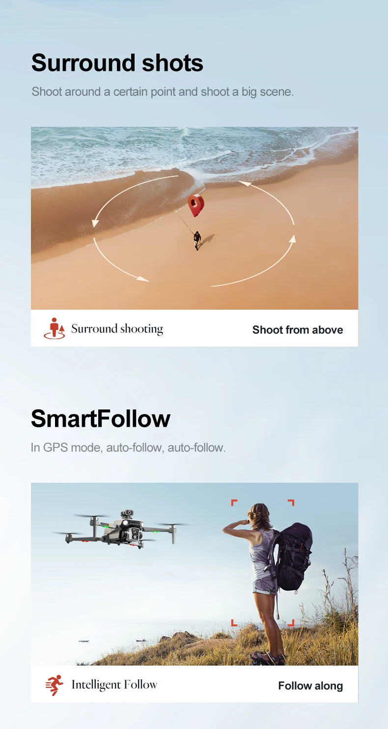 K19 MAX drone GPS return and screen aerial photography aircraft brushless airdrop remote control aircraft quadcopter toy