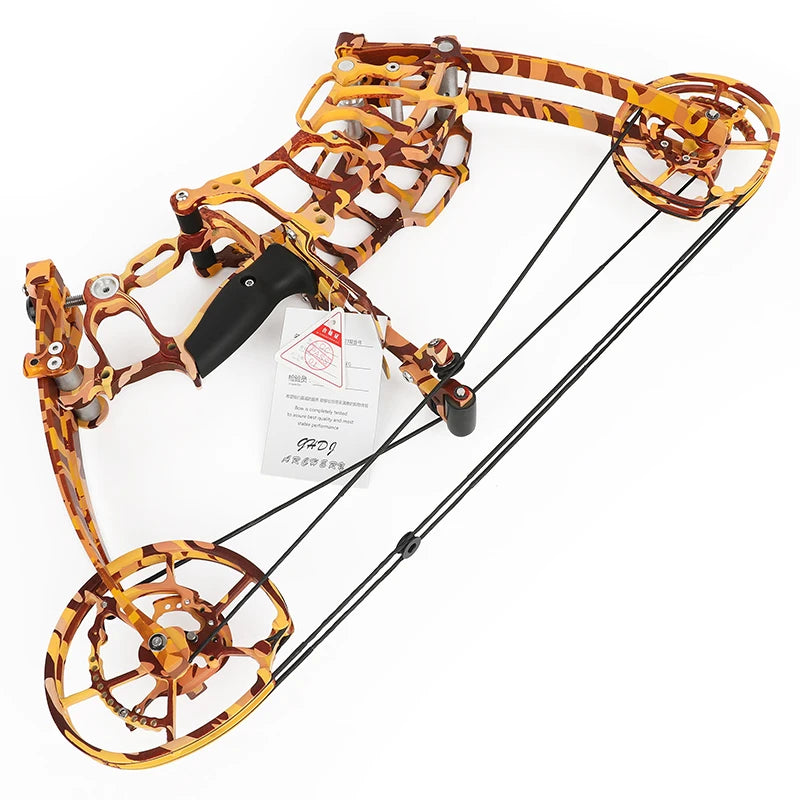 30-60lbs Compound Bow Shooting Steel Ball 420fps Dual Purpose Bow Archery Arrow 80% Let off for Right Hand Car Hunting Bow