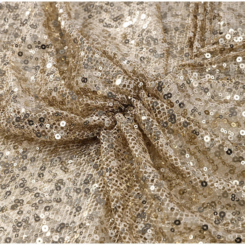Women's Gold Sequin Halter Gown Square Neck Ruched Detail Mermaid Train Slim Fit Elegant Evening Party Formal Lady Fashion Dress
